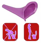 Urinario portátil femenino de emergencia reutilizable, inodoro de - thumbnail 2