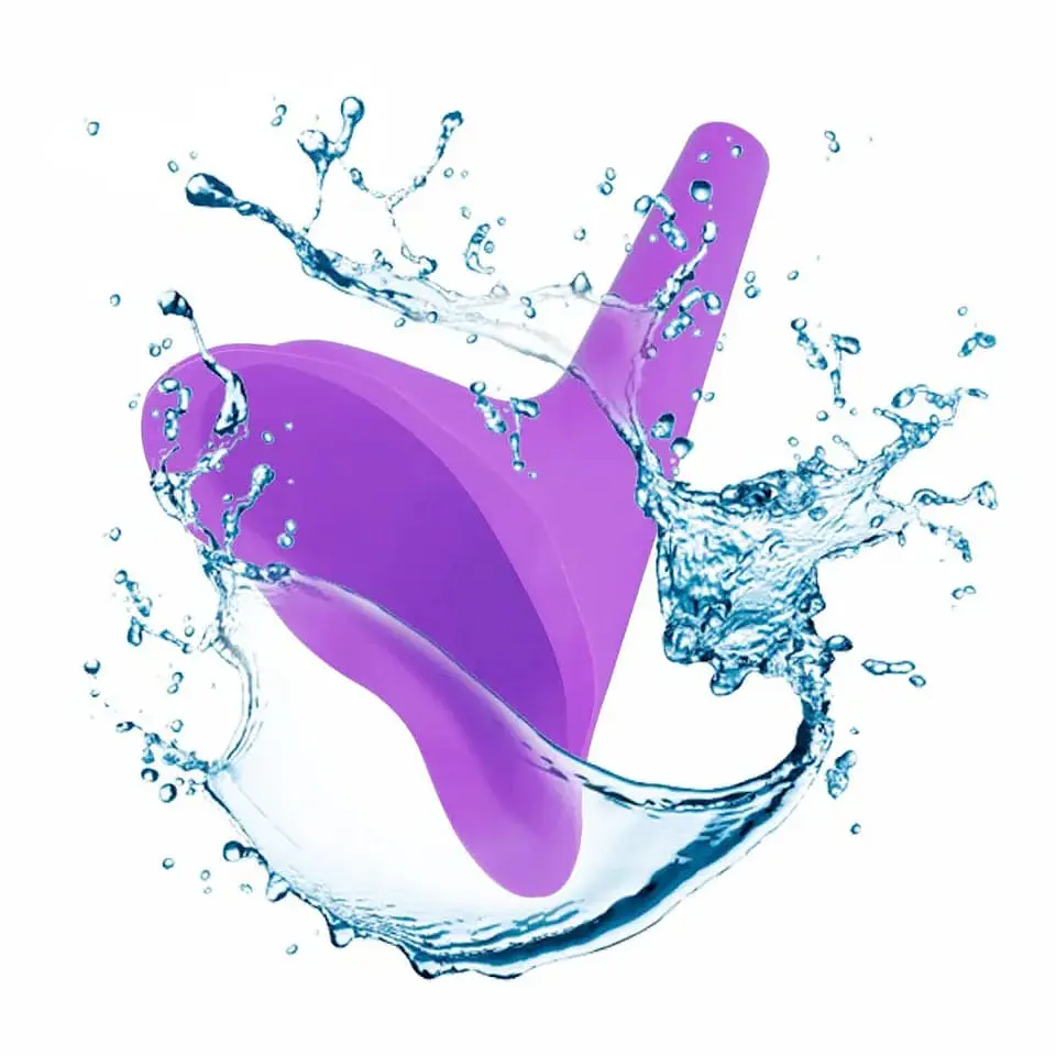 Urinario portátil femenino de emergencia reutilizable, inodoro de 3