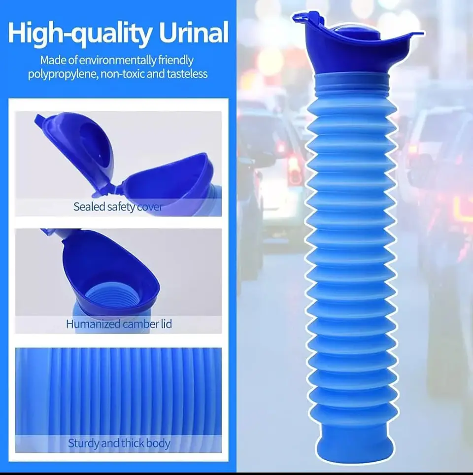 Envase Urinario portátil de emergencia reutilizable, inodoro de viaje 9