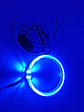 X2 anillos luz LED circular, ojos de ángel 9.5cm - Azul - thumbnail 5