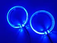 X2 anillos luz LED circular, ojos de ángel 9.5cm - Azul - thumbnail 2