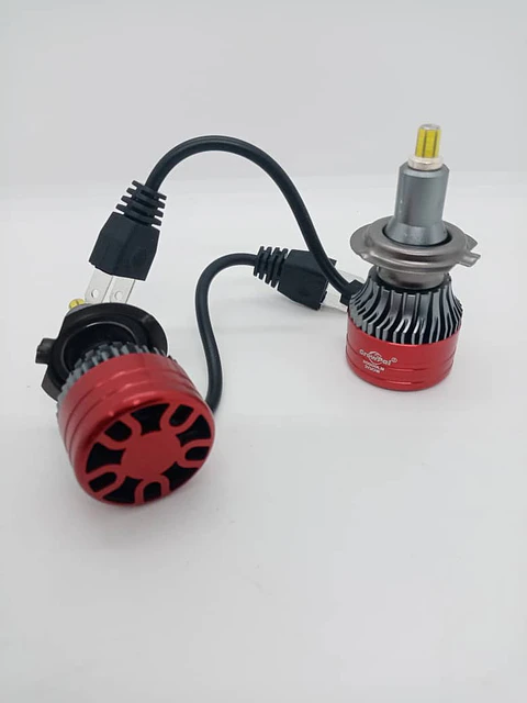 Par Ampolletas turboled H7 Led Headlight 360 grados para foco lupa