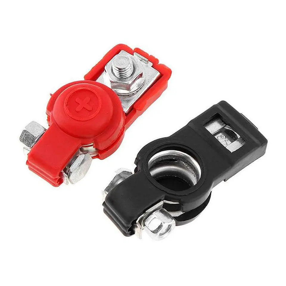 X2 conector Borne terminal de batería de autos, terminal positivo y 7
