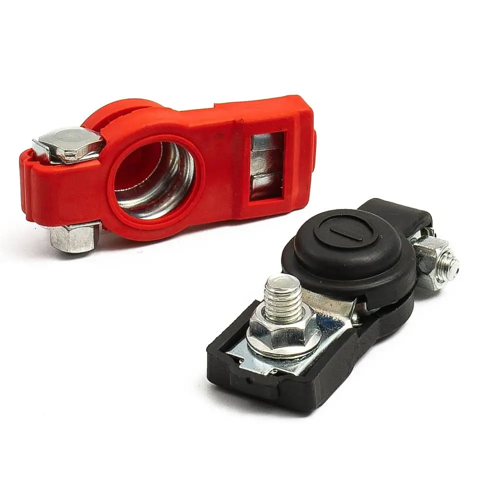 X2 conector Borne terminal de batería de autos, terminal positivo y 15