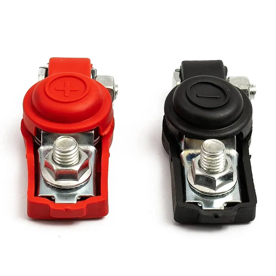 X2 conector Borne terminal de batería de autos, terminal positivo y 18