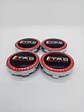 X4 Tapa centro llantas Toyota TRD 60mm 56mm - Negra Rojo - Miniatura 2