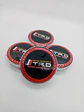 X4 Tapa centro llantas Toyota TRD 60mm 56mm - Negra Rojo - Miniatura 5