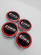 X4 Tapa centro llantas Toyota TRD 60mm 56mm - Negra Rojo - Miniatura 8