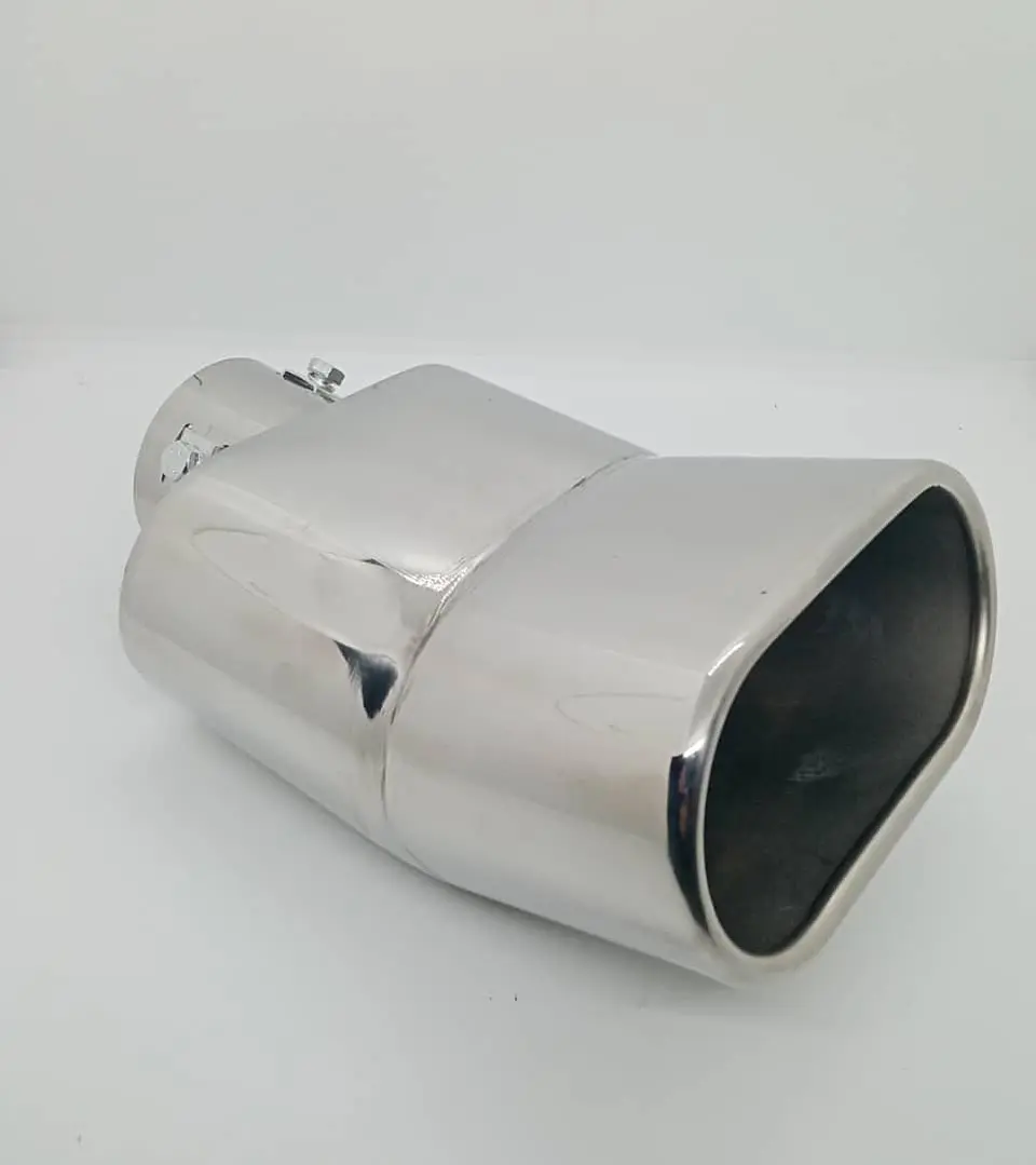 Cola escape decorativa tunning de acero inoxidable modelo boca de 9