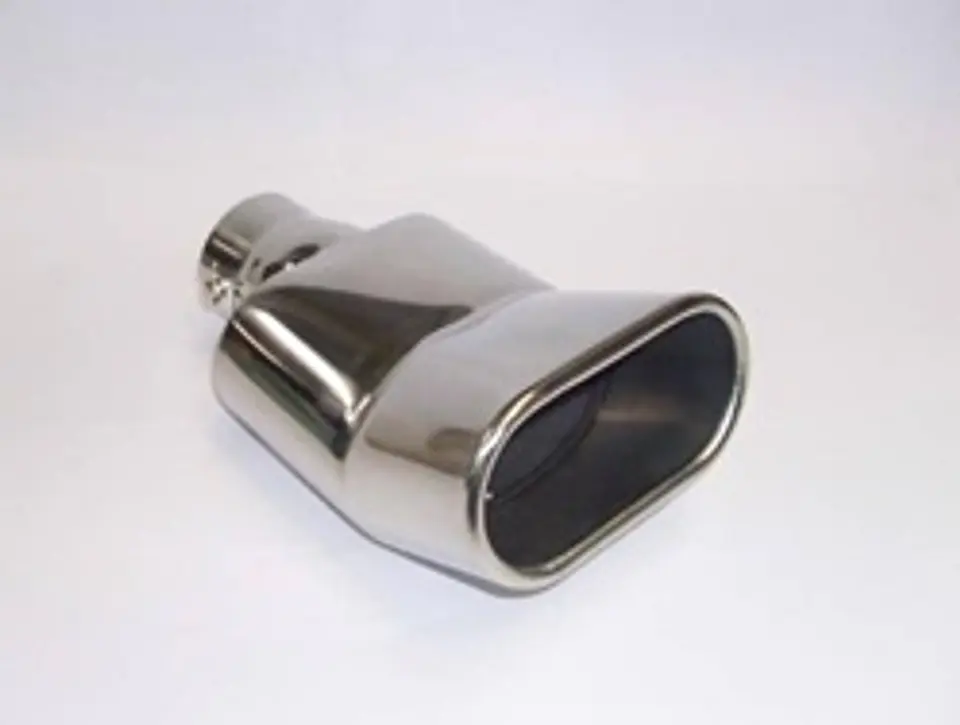 Cola escape decorativa tunning de acero inoxidable modelo boca de 10