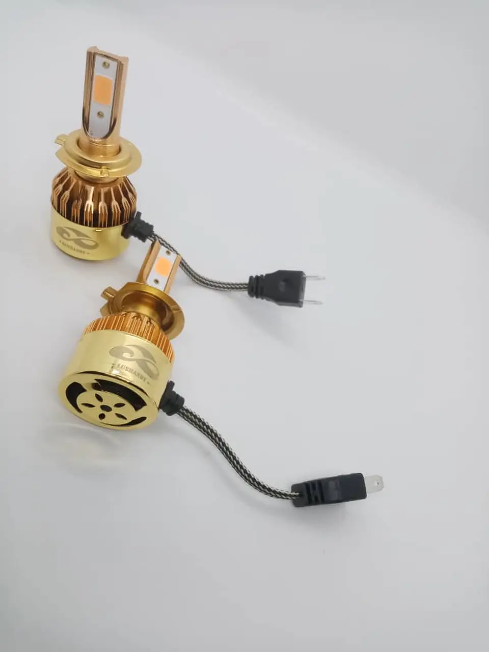 Par Ampolletas turboled h7 12.000Lm 100watts 12V color rosado 4