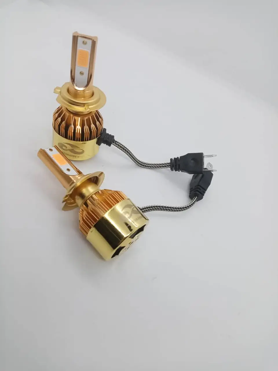 Par Ampolletas turboled h7 12.000Lm 100watts 12V color rosado 5