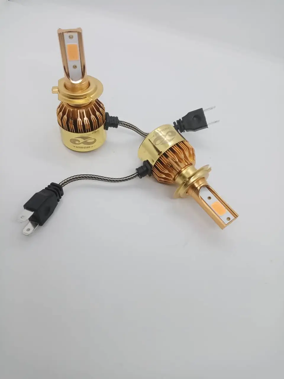 Par Ampolletas turboled h7 12.000Lm 100watts 12V color rosado 6