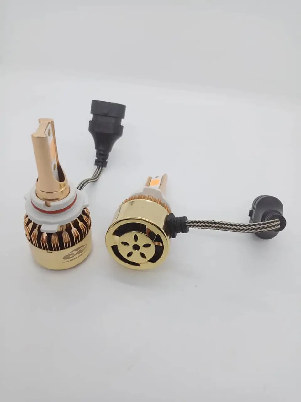 Par Ampolletas turboled 9005 9006 12.000Lm 100watts 12V color rosado 8