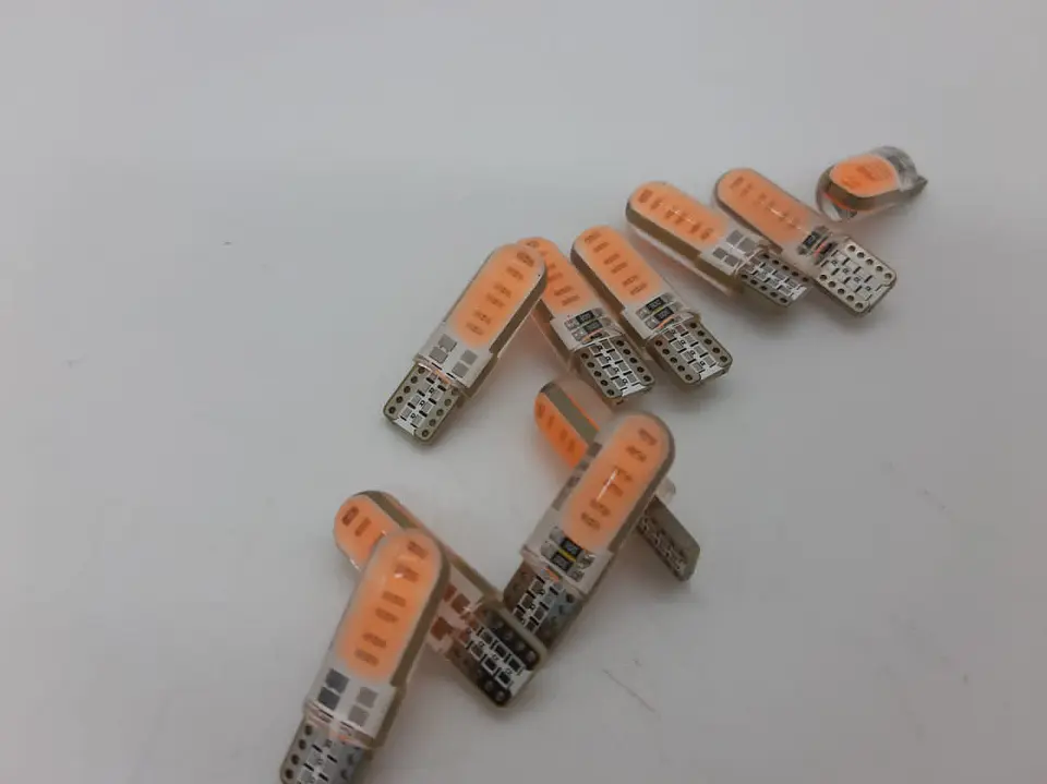 X10 ampolletas T10 W5W 12V silicona - Rosado 3