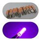 X10 ampolletas T10 W5W 12V silicona - Rosado - Miniatura 5