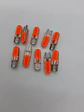 X10 ampolletas T10 W5W 12V silicona - Rojo - Miniatura 2