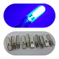 X10 ampolletas T10 W5W 12V silicona - Azul - Miniatura 2