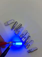 X10 ampolletas T10 W5W 12V silicona - Azul - Miniatura 3