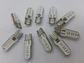 X10 ampolletas T10 W5W 12V silicona - Azul - Miniatura 4