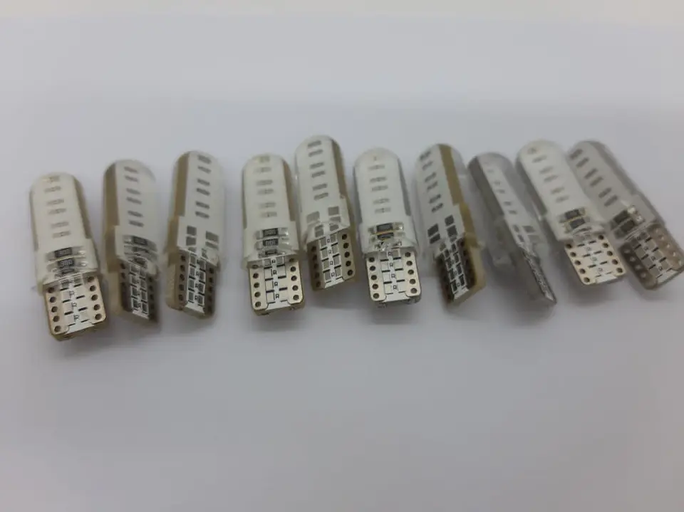 X10 ampolletas T10 W5W 12V silicona - Azul 5