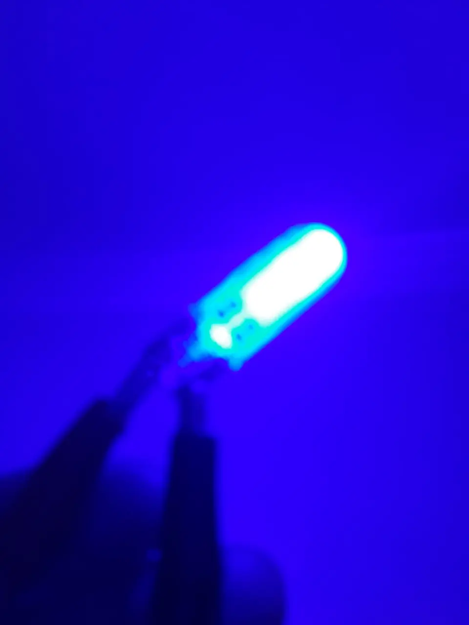 X10 ampolletas T10 W5W 12V silicona - Azul 10