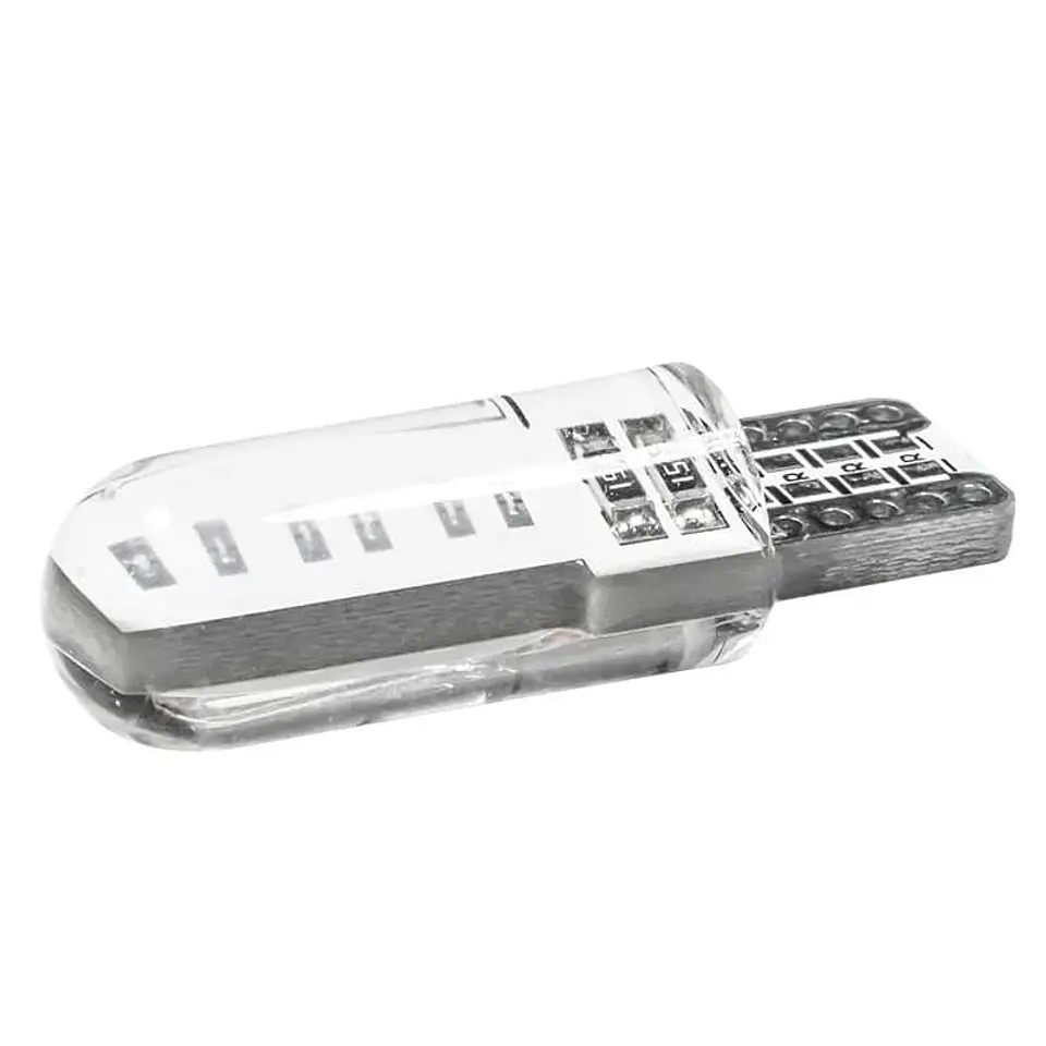 X10 ampolletas T10 W5W 12V silicona - Azul 12