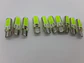 X10 ampolletas T10 W5W 12V silicona - Verde - thumbnail 3