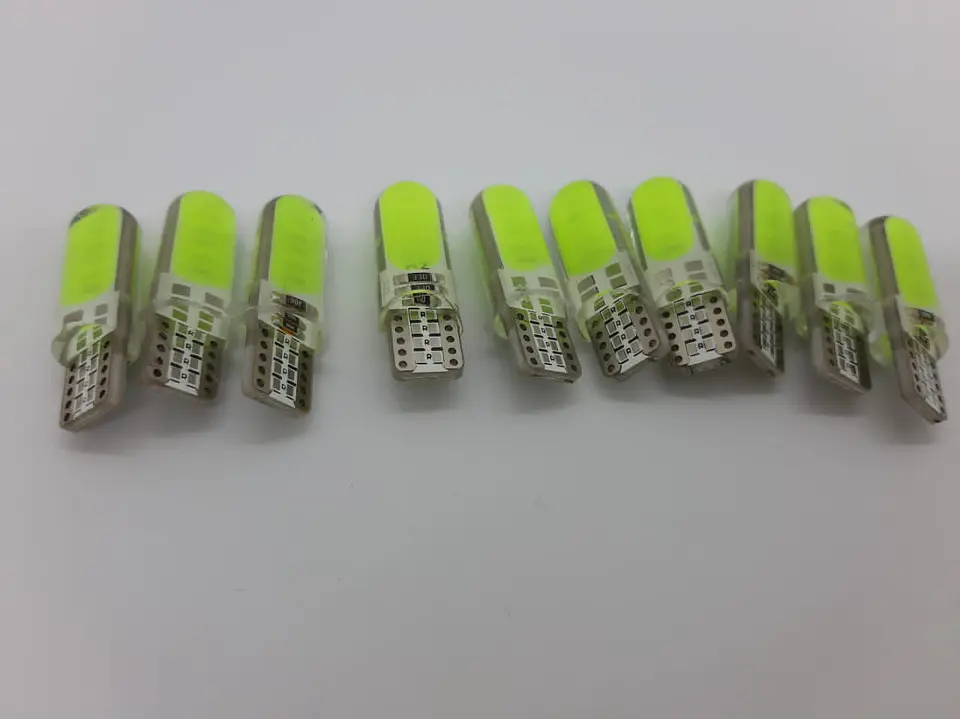 X10 ampolletas T10 W5W 12V silicona - Verde 3