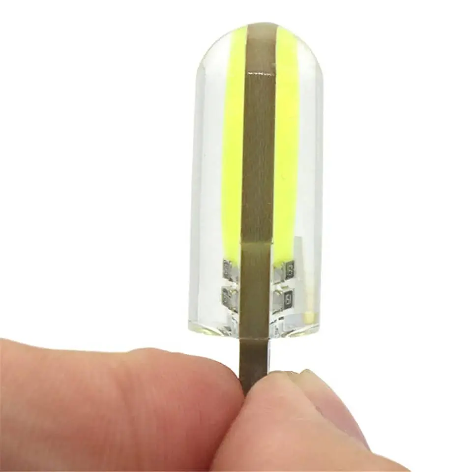 X10 ampolletas T10 W5W 12V silicona - Verde 6