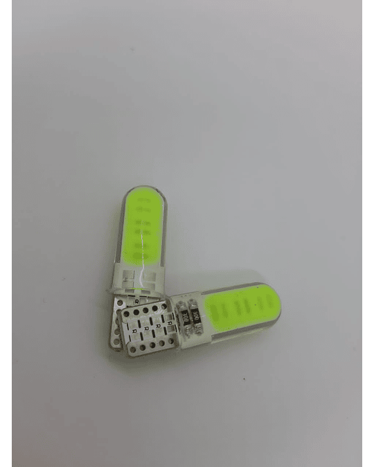 X10 unidades de ampolletas t10 w5w 12v recubierta de silicona color verde super brillante