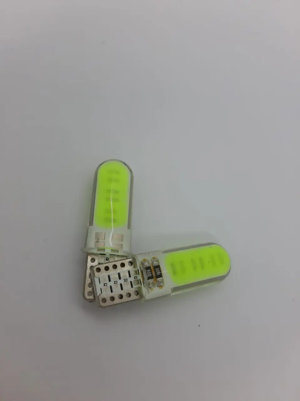 X10 ampolletas T10 W5W 12V silicona - Verde 7