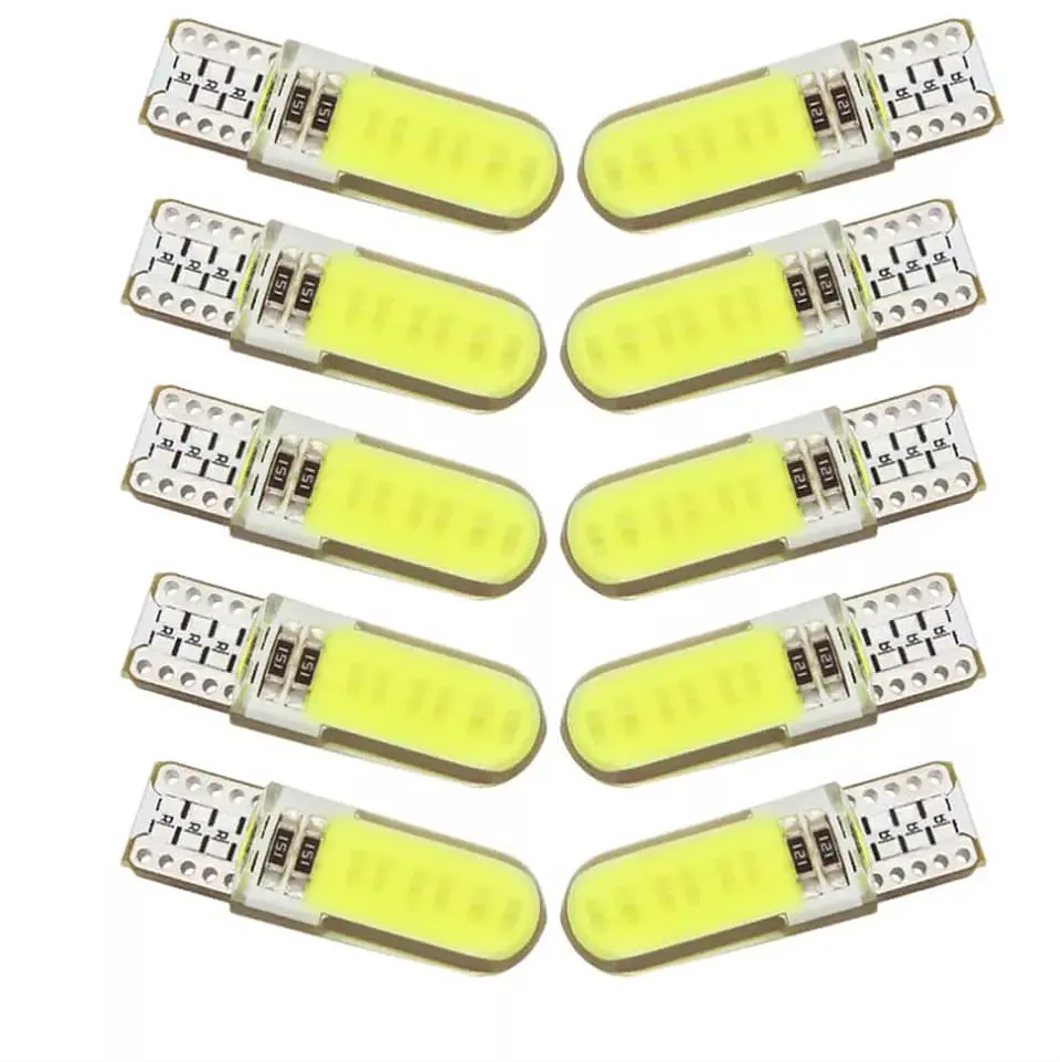 X10 ampolletas T10 W5W 12V silicona - Verde 8
