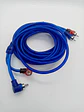 Cable RCA 2x2 estéreo trenzado Azul 5m - Miniatura 1