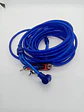 Cable RCA 2x2 estéreo trenzado Azul 5m - Miniatura 2