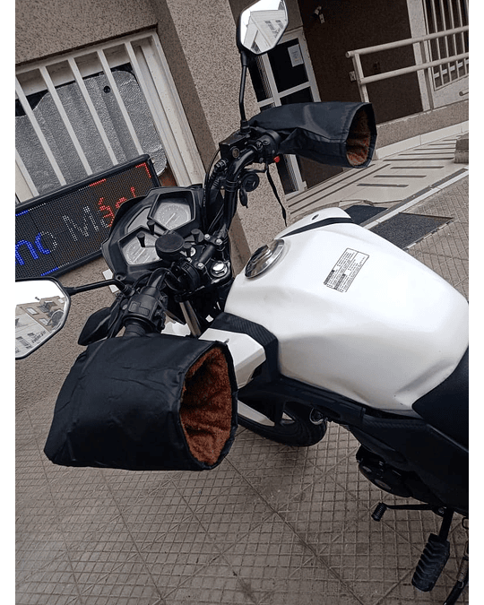 Guantes universales de invierno para motocicletas puños con chiporro y tira refliectante para motos