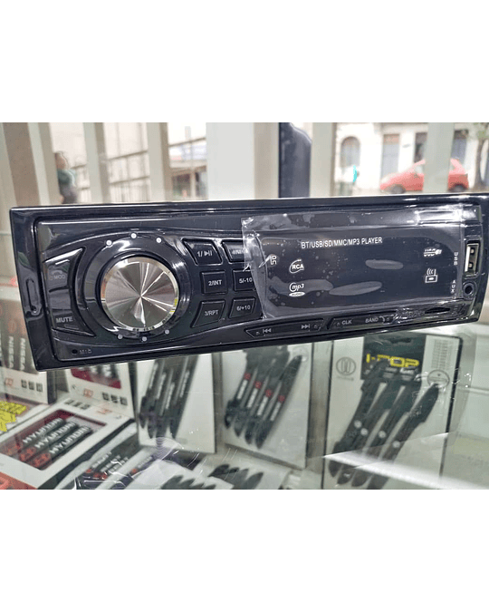 Radio reproductor 1 Din con Bluetooth, llamadas Bluetooth, MP3, USB, SD para autos 12v radio am/fm salidas 4x50w 18.8cmx5.8cm modelo 3010