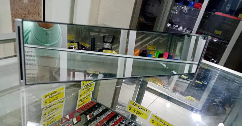 Espejo retrovisor convexo antideslumbrante, sujeción 30cm 1