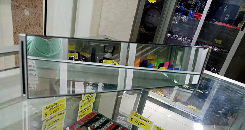 Espejo retrovisor convexo antideslumbrante, sujeción 30cm 2