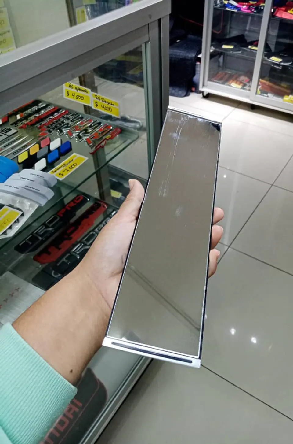 Espejo retrovisor convexo antideslumbrante, sujeción 30cm 6