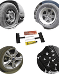 Kit de herramientas de reparación de llanta, herramienta de reparación de neumáticos sin cámara, enchufe de perforación para garaje, coche, camión, motocicleta precio 3500pesos