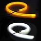 X2 cinta tiras Led tubular de focos DRL secuencial blanco con ámbar - thumbnail 10