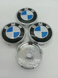 Set X4 Tapa centro de Llantas de autos 60mm y 56mm universal BMW - Miniatura 6