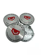 X4 Tapas centro llantas Vossen PLATA 56mm 60mm - Plata Rojo - thumbnail 2