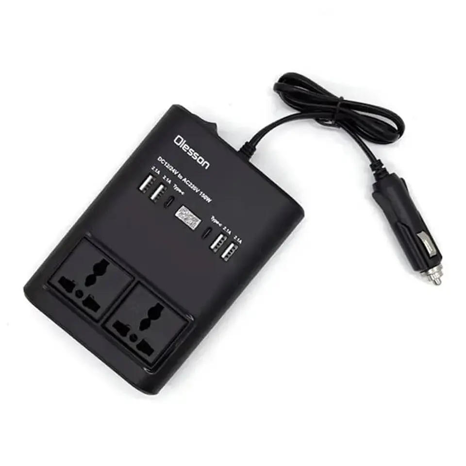 Inversor de Corriente para autos de 12v a 220v encendedor de 1