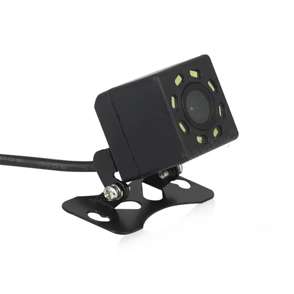 Camara reversa visión trasera autos HD Sobrepuesta 8 Leds 4
