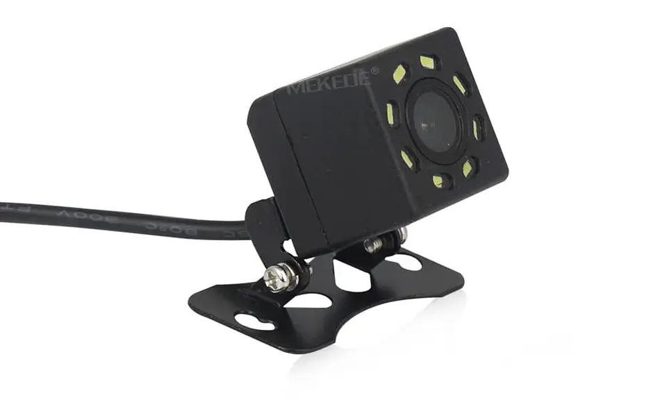 Camara reversa visión trasera autos HD Sobrepuesta 8 Leds 6