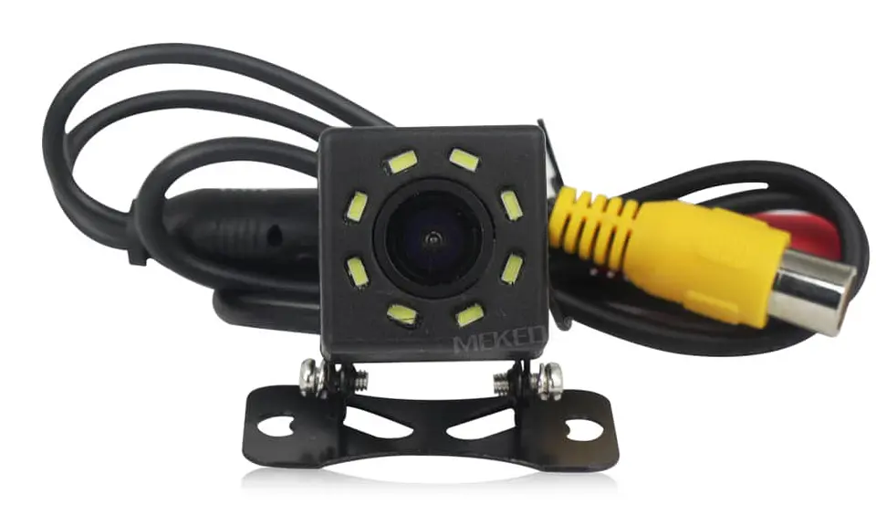 Camara reversa visión trasera autos HD Sobrepuesta 8 Leds 7