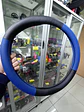 Forro cubre volante de autos negro y azul - Miniatura 5