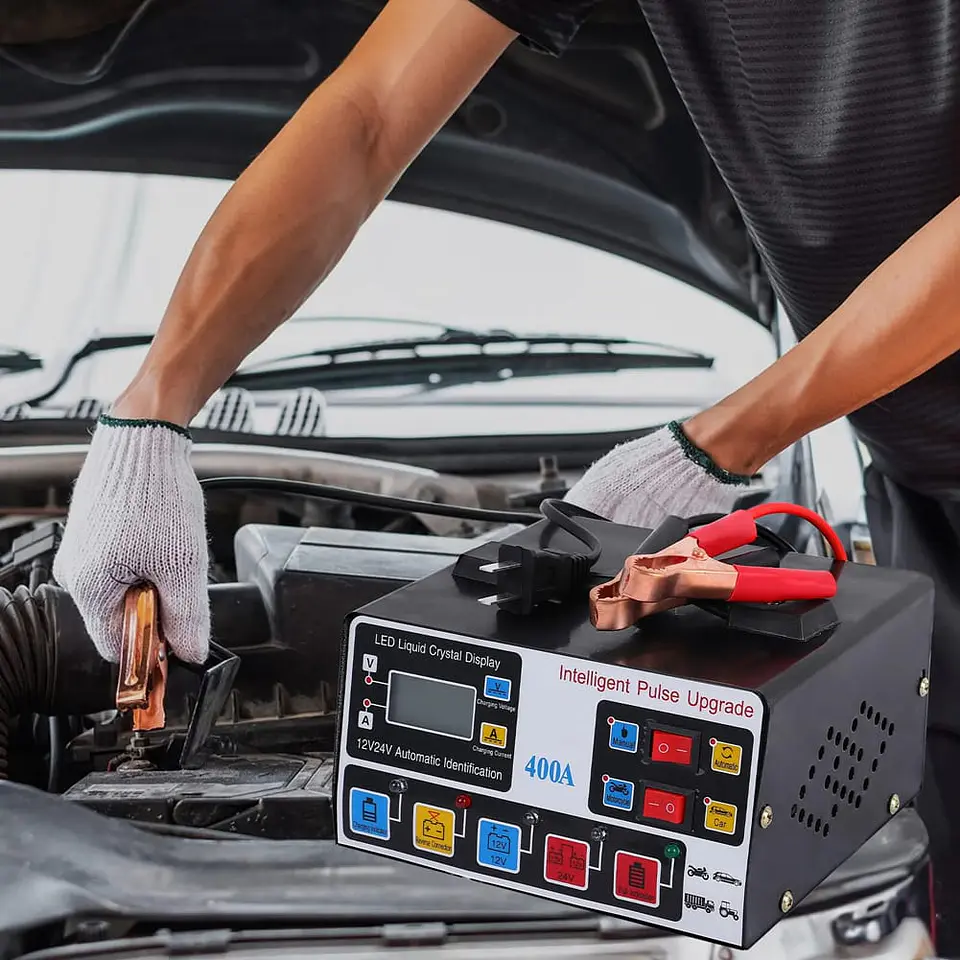 Cargador rápido de batería de alta potencia 400 amp completamente 1